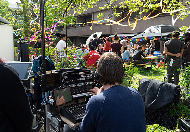 Drehort Hardau: Die Filmszene spielt während eines Gartenfests.