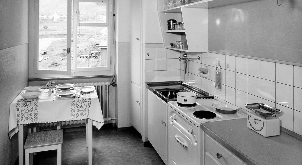 Blick in eine Küche der Gründungssiedlung. Bild: SAW