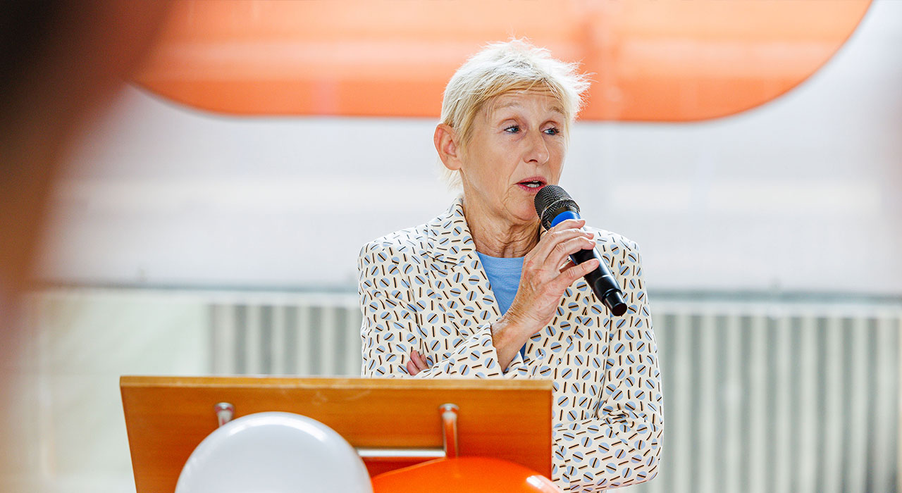 Andrea Martin-Fischer, Direktorin SAW, würdigte das Engagement aller Projektbeteiligten. Bild: Losinger Marazzi