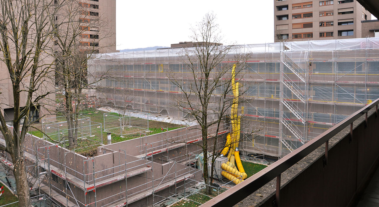 Seit Anfang September 2024 wird die SAW-Siedlung Hardau etappenweise saniert. 2025 schloss die SAW die erste Etappe ab. Bilder: SAW