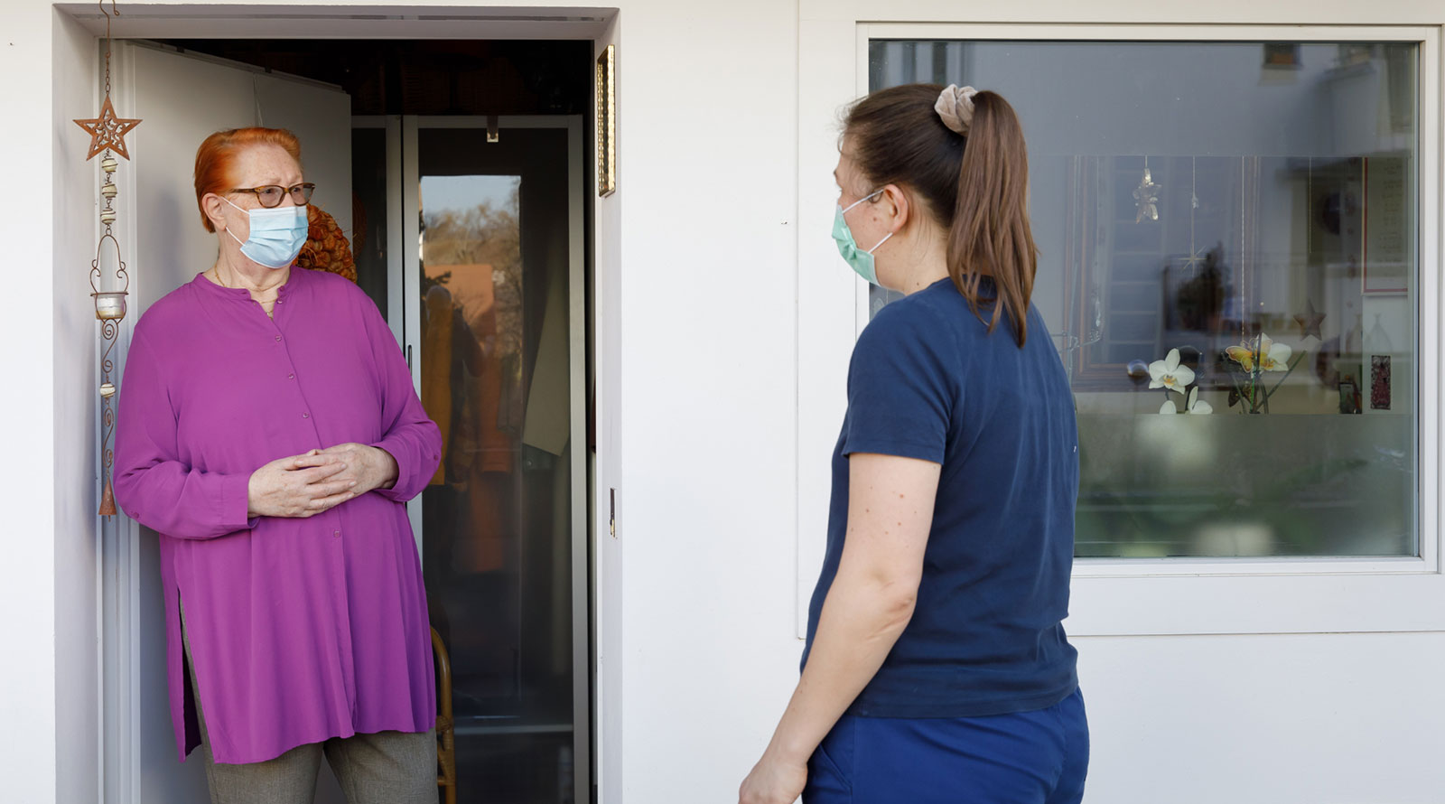 «Einfach mal klingeln und fragen, wie es geht»: Rachel Gnägi und Martina Horath gehörten zum Kümmerinnenteam. «Einfach mal klingeln und fragen, wie es geht»: Rachel Gnägi und Martina Horath gehörten zum Kümmerinnenteam.