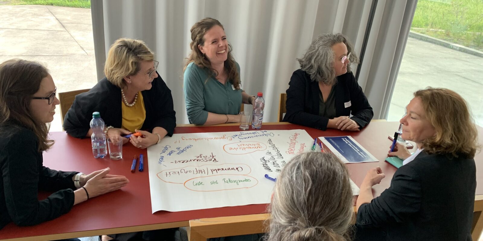 Echogruppe NZA 7 Es entstanden angeregte Diskussionen in wechselnder Zusammensetzung.