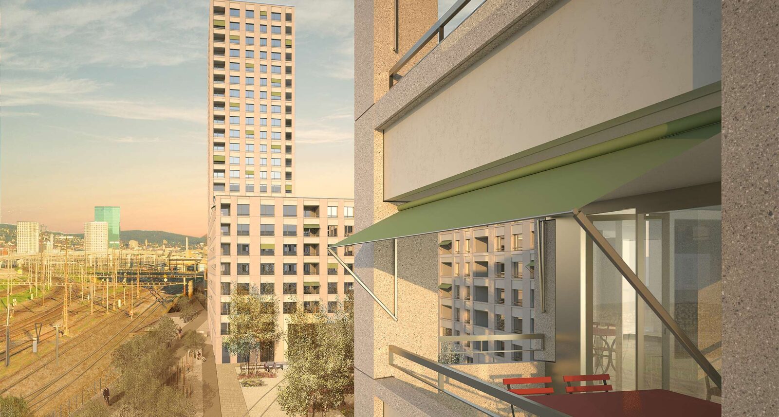 Neubau Siedlung Letzi, Visualisierung: Die Fertigstellung ist für 2025 geplant.